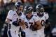 OAKLAND, CA - DECEMBER 29: Peyton Manning #18 of the Denver Broncos congratulates Eric Decker #87 after he threw him a pass for his first touchdown pass of their game against the Oakland Raiders at O.co Coliseum on December 29, 2013 in Oakland, California. (Photo by Ezra Shaw/Getty Images)