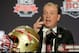 NEWPORT BEACH, CA - JANUARY 05: Florida State Seminoles Head Coach Jimbo Fisher speaks to media during a Vizio BCS National Championship press conference at the Newport Beach Marriot Hotel and Spa on January 5, 2014 in Newport Beach, California. (Photo by Harry How/Getty Images)