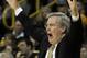 IOWA CITY, IA - DECEMBER 3: Head coach Fran McCaffery of the Iowa Hawkeyes yells during the second half against the Notre Dame Fighting Irish on December 3, 2013 at Carver-Hawkeye Arena in Iowa City, Iowa. (Photo by Matthew Holst/Getty Images)