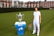 LONDON, ENGLAND - APRIL 10: Andy Murray of Great Britain poses with the AEGON Championships Trophy on the day that he committed playing at the Queen's Club for the next five years. Murray was at a tournament launch for the AEGON Championships at the Queen's Club on April 10, 2012 in London, England. (Photo by Julian Finney/Getty Images for The LTA)