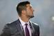 Jan 6, 2014; Pasadena, CA, USA; Florida Gators former quarterback Tim Tebow on the field before the 2014 BCS National Championship game between the Auburn Tigers and the Florida State Seminoles at the Rose Bowl. Mandatory Credit: Jayne Kamin-Oncea-USA TODAY Sports