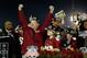 PASADENA, CA - JANUARY 06: (2nd L) Florida State Seminoles head coach Jimbo Fisher celebrates after defeating the Auburn Tigers 34-31 in the 2014 Vizio BCS National Championship Game at the Rose Bowl on January 6, 2014 in Pasadena, California. (Photo by Jeff Gross/Getty Images)
