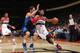 WASHINGTON, DC - JANUARY 1: John Wall #2 of the Washington Wizards drives against Jose Calderon #8 of the Dallas Mavericks during the game at the Verizon Center on January 1, 2014 in Washington, DC. NOTE TO USER: User expressly acknowledges and agrees that, by downloading and or using this photograph, User is consenting to the terms and conditions of the Getty Images License Agreement. Mandatory Copyright Notice: Copyright 2014 NBAE (Photo by Ned Dishman/NBAE via Getty Images)
