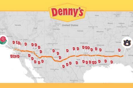 Denny's Trolls Auburn Fans on Twitter After Loss