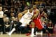 CLEVELAND, OH - DECEMBER 26: Andrew Bynum #21 of the Cleveland Cavaliers handles the ball against Al Horford #15 of the Atlanta Hawks in the first half at Quicken Loans Arena on December 26, 2013 in Cleveland, Ohio. NOTE TO USER: User expressly acknowledges and agrees that, by downloading and/or using this photograph, user is consenting to the terms and conditions of the Getty Images License Agreement. (Photo by Mike Lawrie/Getty Images)