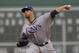 Oct 5, 2013; Boston, MA, USA; Tampa Bay Rays starting pitcher David Price (14) pitches during the first inning in game two of the American League divisional series playoff baseball game against the Boston Red Sox at Fenway Park. Mandatory Credit: Bob DeChiara-USA TODAY Sports