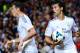 MADRID, SPAIN - SEPTEMBER 28: Gareth Bale and Alvaro Arbeloa of Real Madrid CF look on during the La Liga match between Real Madrid CF and Club Atletico de Madrid at Bernabeu on September 28, 2013 in Madrid, Spain. (Photo by David Ramos/Getty Images)