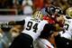 ATLANTA, GA - NOVEMBER 21: Defensive end Cameron Jordan #94 of the New Orleans Saints sacks quarterback Matt Ryan #2 of the Atlanta Falcons during a game at the Georgia Dome on November 21, 2013 in Atlanta, Georgia. (Photo by Kevin C. Cox/Getty Images)