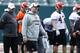 CINCINNATI, OH - MAY 12: Offensive coordinator Jay Gruden of the Cincinnati Bengals looks on during a rookie camp at Paul Brown Stadium on May 12, 2013 in Cincinnati, Ohio. (Photo by Joe Robbins/Getty Images)