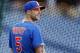 PHILADELPHIA, PA -SEPTEMBER 20: David Wright #5 of the New York Mets waits to step into the cage for batting practice before the start of a game against the Philadelphia Phillies on September 20, 2013 at Citizens Bank Park in Philadelphia, Pennsylvania. (Photo by Rich Schultz/Getty Images)