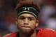 Jan 2, 2014; St. Petersburg, FL, USA; Team Highlight cornerback Jalen Tabor (1) during the second half at Tropicana Field. Team Highlight defeated the Team Nitro 31-21. Mandatory Credit: Kim Klement-USA TODAY Sports