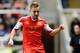 NEWCASTLE UPON TYNE, ENGLAND - DECEMBER 14: Luke Shaw of Southampton during the Barclays Premier League match between Newcastle United and Southampton at St James' Park on December 14, 2013 in Newcastle upon Tyne, England. (Photo by Tony Marshall/Getty Images)