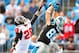 CHARLOTTE, NC - DECEMBER 09: Greg Olsen #88 of the Carolina Panthers makes a touchdown catch against Thomas DeCoud #28 of the Atlanta Falcons during play at Bank of America Stadium on December 9, 2012 in Charlotte, North Carolina. (Photo by Grant Halverson/Getty Images)