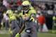 Jan 2, 2014; St. Petersburg, FL, USA; Team Nitro wide receiver Ermon Lane (1) during the first half in the Under Armour All America football game at Tropicana Field. Mandatory Credit: Kim Klement-USA TODAY Sports