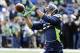 Nov 17, 2013; Seattle, WA, USA; Seattle Seahawks wide receiver Percy Harvin (11) catches a pass during pre game warm ups prior to the game against the Minnesota Vikings at CenturyLink Field. Mandatory Credit: Steven Bisig-USA TODAY Sports