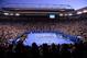 Jan 23, 2013; Melbourne, AUSTRALIA; A general view during the match between Roger Federer (SUI) and Jo-Wilfried Tsonga (FRA) on day ten of the 2013 Australian Open at Melbourne Park. Mandatory Credit: Pierre Lahalle/Presse Sports via USA TODAY Sports
