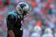 MIAMI GARDENS, FL - NOVEMBER 24: Cam Newton #1 of the Carolina Panthers looks on during a game against the Miami Dolphins at Sun Life Stadium on November 24, 2013 in Miami Gardens, Florida. (Photo by Mike Ehrmann/Getty Images)