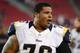 Nov. 25, 2012; Glendale, AZ, USA: St. Louis Rams tackle Rodger Saffold (76) against the Arizona Cardinals at University of Phoenix Stadium. Mandatory Credit: Mark J. Rebilas-USA TODAY Sports