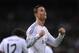 MADRID, SPAIN - JANUARY 06: Cristiano Ronaldo of Real Madrid CF celebrates after scoring their second goal during the La Liga match between Real Madrid CF and RC Celta de Vigo at the Santiago Bernabeu stadium on January 6, 2014 in Madrid, Spain. (Photo by Denis Doyle/Getty Images)