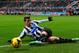 NEWCASTLE UPON TYNE, ENGLAND - JANUARY 12: Newcastle player Davide Santon in action during the Barclays Premier League match between Newcastle United and Manchester City at St James' Park on January 12, 2014 in Newcastle upon Tyne, England. (Photo by Stu Forster/Getty Images)
