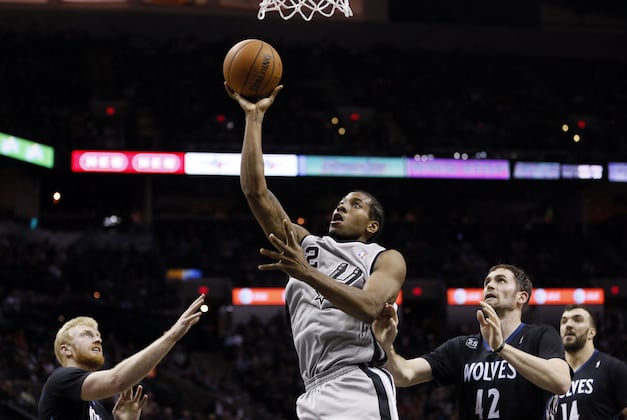 Leonard Scores 17 as Spurs Beat Wolves 104-86