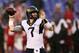 BALTIMORE, MD - SEPTEMBER 21: Quarterback Ford Childress #7 of the West Virginia Mountaineers looks to pass against the Maryland Terrapins during their 37-0 loss at M&T Bank Stadium on September 21, 2013 in Baltimore, Maryland. (Photo by Rob Carr/Getty Images)