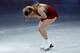 BOSTON, MA - JANUARY 12: Ashley Wagner becomes emotional after skating in the Smucker's Skating Spectacular following the Prudential U.S. Figure Skating Championships at TD Garden on January 12, 2014 in Boston, Massachusetts. (Photo by Matthew Stockman/Getty Images)