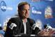 Apr 5, 2013; Atlanta, GA, USA; NCAA basketball former player Christian Laettner speaks during the 75 years of March madness press conference in preparation for the Final Four of the 2013 NCAA basketball tournament at the Georgia Dome. Mandatory Credit: Richard Mackson-USA TODAY Sports