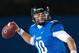 Dec 13, 2013; Charleston, IL, USA; Eastern Illinois Panthers quarterback Jimmy Garoppolo (10) during the game against the Towson Tigers at O'Brien Field. Mandatory Credit: Bradley Leeb-USA TODAY Sports