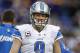 Dec 29, 2013; Minneapolis, MN, USA; Detroit Lions quarterback Matthew Stafford (9) smiles before the game with the Minnesota Vikings at Mall of America Field at H.H.H. Metrodome. Mandatory Credit: Bruce Kluckhohn-USA TODAY Sports