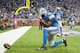 DETROIT, MI - OCTOBER 20: Tight end Brandon Pettigrew #87 of the Detroit Lions celebrates after he ran in a touchdown during the first half against the Cincinnati Bengals at Ford Field on October 20, 2013 in Detroit, Michigan. (Photo by Jason Miller/Getty Images)