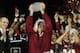 PASADENA, CA - JANUARY 06: Florida State Seminoles head coach Jimbo Fisher holds the Coaches' Trophy after defeating the Auburn Tigers 34-31 in the 2014 Vizio BCS National Championship Game at the Rose Bowl on January 6, 2014 in Pasadena, California. (Photo by Jeff Gross/Getty Images)