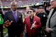 SAN FRANCISCO, CA - DECEMBER 23: Former San Francisco 49er Jerry Rice stands with former team owner Eddie DeBartolo on the field before the last regular season game played at Candlestick Park between the San Francisco 49ers and the Atlanta Falcons on December 23, 2013 in San Francisco, California. (Photo by Stephen Dunn/Getty Images)