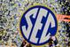 ATLANTA, GA - DECEMBER 07: The Auburn Tigers hold up the SEC sign in celebration after defeating the Missouri Tigers 59-42 to win the SEC Championship Game at Georgia Dome on December 7, 2013 in Atlanta, Georgia. (Photo by Kevin C. Cox/Getty Images)