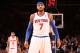 NEW YORK, NY - JANUARY 9: Carmelo Anthony #7 of the New York Knicks reacts during the game against the Miami Heat during a game at Madison Square Garden in New York City on January 9, 2014. NOTE TO USER: User expressly acknowledges and agrees that, by downloading and or using this photograph, User is consenting to the terms and conditions of the Getty Images License Agreement. Mandatory Copyright Notice: Copyright 2014 NBAE (Photo by Nathaniel S. Butler/NBAE via Getty Images)