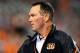 Sep 16, 2013; Cincinnati, OH, USA; Cincinnati Bengals defensive coordinator Mike Zimmer prior to the game against the Pittsburgh Steelers at Paul Brown Stadium. Mandatory Credit: Andrew Weber-USA TODAY Sports