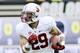 Nov 3, 2012; Boulder, CO, USA; Stanford Cardinal safety Ed Reynolds (29) returns an interception for a touchdown in the first quarter of the game against the Colorado Buffaloes at Folsom Field. Mandatory Credit: Ron Chenoy-USA TODAY Sports