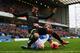 BLACKBURN, ENGLAND - JANUARY 04: Gael Clichy (L) of Manchester City is tackled by Chris Taylor (R) of Blackburn Rovers during the Budweiser FA Cup third round match between Blackburn Rovers and Manchester City at Ewood Park on January 4, 2014 in Blackburn, England. (Photo by Alex Livesey/Getty Images)