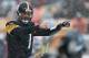 PITTSBURGH, PA - DECEMBER 08: Ben Roethlisberger #7 of the Pittsburgh Steelers calls a play in the first quarter against the Miami Dolphins at Heinz Field on December 8, 2013 in Pittsburgh, Pennsylvania. (Photo by Gregory Shamus/Getty Images)