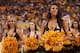TEMPE, AZ - OCTOBER 29: The Arizona State Sun Devils cheerleaders during the college football game against the Colorado Buffaloes at Sun Devil Stadium on October 29, 2011 in Tempe, Arizona. The Sun Devils defeated the Buffaloes 48-14. (Photo by Christian Petersen/Getty Images)