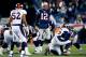 FOXBORO, MA - NOVEMBER 24: Quarterback Tom Brady #12 of the New England Patriots calls a play against the Denver Broncos during a game at Gillette Stadium on November 24, 2013 in Foxboro, Massachusetts. (Photo by Jared Wickerham/Getty Images)