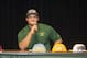 Feb 6, 2013; Auburn, CA, USA; Eddie Vanderdoes announces he will attend Notre Dame on national signing day at Placer High School. Mandatory Credit: Ed Szczepanski-USA TODAY Sports
