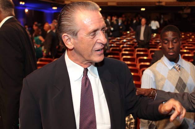 Video: Fan Falls Asleep Next to Pat Riley at Game