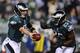 PHILADELPHIA, PA - DECEMBER 22: Nick Foles #9 of the Philadelphia Eagles hands the ball off to LeSean McCoy #25 during the first quarter against the Chicago Bears at Lincoln Financial Field on December 22, 2013 in Philadelphia, Pennsylvania. (Photo by Maddie Meyer/Getty Images)
