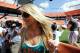 Aug. 4, 2012; Miami, FL, USA; Lauren Ufer (left) the wife of Miami Dolphins quarterback Ryan Tannehill (right) leaves field after a teams scrimmage at Sun Life Stadium. Mandatory Credit: Steve Mitchell-USA TODAY Sports