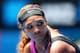 MELBOURNE, AUSTRALIA - JANUARY 15: Serena Williams of the United States looks on in her second round match against Vesna Dolonc of Serbia during day three of the 2014 Australian Open at Melbourne Park on January 15, 2014 in Melbourne, Australia. (Photo by Quinn Rooney/Getty Images)
