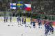 TURIN, ITALY - FEBRUARY 26: Team Sweden celebrates defeating Finland 3-2 to win the gold medal in the final of the men's ice hockey match between Finland and Sweden during Day 16 of the Turin 2006 Winter Olympic Games on February 26, 2006 at the Palasport Olimpico in Turin, Italy. (Photo by Robert Laberge/Getty Images)