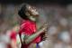 SO KON PO, HONG KONG - JULY 29: Wilfried Zaha of Manchester United reacts after missing an opportunity to score during the international friendly match between Kitchee FC and Manchester United at Hong Kong Stadium on July 29, 2013 in So Kon Po, Hong Kong. (Photo by Victor Fraile/Getty Images)
