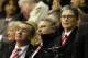 Liverpool owner John W. Henry, right, looks on before the second leg of their round of 16 Europa League soccer match between Liverpool and Braga at Anfield, Liverpool, England, Thursday March 17, 2011. (AP Photo/Tim Hales)