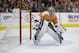 Philadelphia Flyers' Steve Mason in action during an NHL hockey game against the Montreal Canadiens, Wednesday, Jan. 8, 2014, in Philadelphia. (AP Photo/Matt Slocum)
